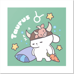 Taurus Loppi Tokki Bunny Zodiac Series Posters and Art